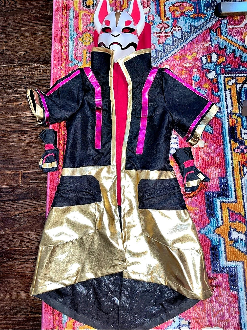 Fortnite Boys XL Black & Gold Costume